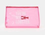 Kosmetyczka Sinsay damska dziecięca różowa podróżna pojemna na lato Homar 