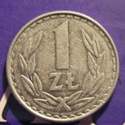 Moneta 1zl z roku 1983