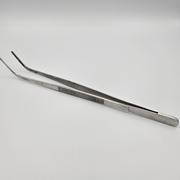 Pęseta akwarystyczna wygięta 27 cm – stal nierdzewna, długa