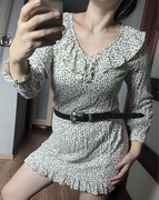 PresKA śliczna sukienka kwiaty kwiatki wiskoza M żabocik