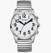 Zegarek Unisex Srebrny Hearkent TG2211 Bransoleta Mówiący - Francuski