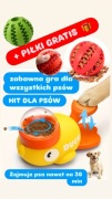 Zabawka dla psa kaczka interaktywna pilki gratis hit