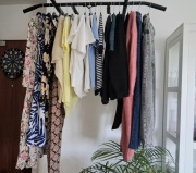 Zestaw ubrań paka XS 34 36 mix Zara Max Mara Reserved H&M Boho vintage styl