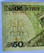 Banknot 50 złotych 1988 RADAR + gratis banderole 10-200 zł, 2015-2025r. (8)