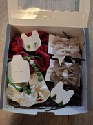 Box prezentowy święta mikołajki akcesoria do włosów biżuteria kolczyki