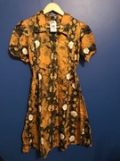 Sukienka batikowa z wiązaniem