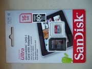 Karta pamięci microSDHC SanDisk Ultra 16 GB klasa 10 80 MB/s