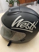Kask motocyklowy na motor Westt XL 61 cm czarny