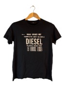 Koszulka diesel czarna duże logo m