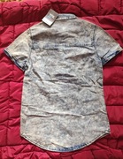 Koszula chłopięca jeansowa 134-140 cm bawełna YFK