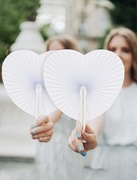 Wachlarz w kształcie serce / ślub / uroczystość 48szt
