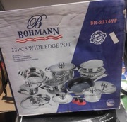 Garnki Bohmann Austria 22el zestaw stalowe komplet outlet