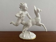 HUTSCHENREUTHER. Art Deco. Figurka. Putto z sarną. 