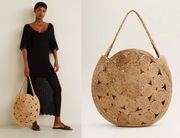 MANGO słomkowa torebka NOWA koszyk rafii OSTATNIA shopper ażurowa