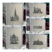 „Antwerpia, Sinjorenstad” autorstwa Daniela Winkelmansa komplet litografii