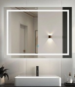 Lustro prostokątne LED