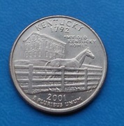 Moneta 1/4 dolara USA - 2001. Kentucky 1792