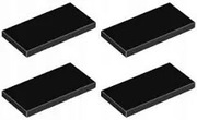 LEGO TILE 87079 PŁYTKA 2x4 czarna NOWA (4g) 4 szt.