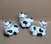 TRZY RADOSNE KRÓWKI * CERAMIKA