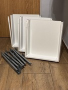 Szuflady z prowadnicami Hafele 3 szt cichy domyk