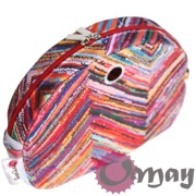 Czerwony organizer do Obag MOON LIGHT zygzak kolorowy 2 kieszenie OMAY