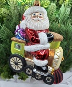 Bombka Lokomotywa z Mikołajem 19LM Prezent ! Okazja ! Ozdoba Szklana