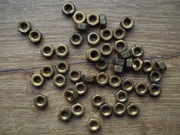 Nakrętki mosiężne M6 50szt 