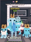 Online Roblox Steal a Brainrot Los combinasionas 127.5m/s 