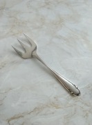 Posrebrzany widelec do sardynek / do pieczywa 