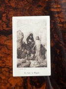 Antyk 1936! Obrazek "Ucieczka do Egiptu" – Koźmin, Paryż. Z dedykacją