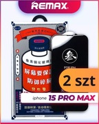 2 SZT Szkło hartowane do iPhone 15 Pro Max Apple Remax GL-27 9D 9H 