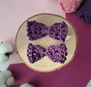 Bawełniane spinki do włosów różne kolory