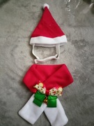 Strój swietaczny dla małego psa lub kota L