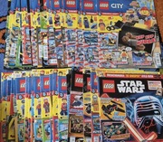 Czasopisma (60 szt.) Lego City, Star Wars Mix !!!BEZ SASZETEK Z KLOCKAMI!!!