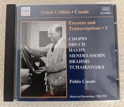 Pablo Casals.Great Cellists. CD.Nowa