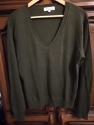 Męski, zielony, cienki sweterek firmy Quick, roz M