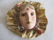 WENECKA  MASKA  CERAMICZNA  DEKORACYJNA  KOLEKCJONERSKA  