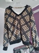 Bluzka damska welurowa glamour 