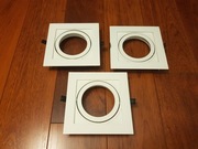 Oprawa lampa wpuszczana do sufitu DUŻA żarówka 111mm 75W GU10 CENA=3szt