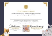 Oficjalny certyfikat w zamian za wsparcie projektu
