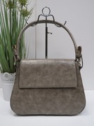 INES DELAURE Elegancka torebka popiel