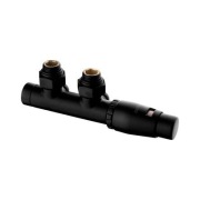 Oltens Varmare Ventil zestaw termostatyczny prawy czarny matowy