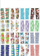 Naklejki wodne świąteczne 10 szt