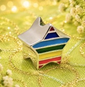 Charms Gwiazdka Rainbow Tęcza–Zawieszka do Bransoletki – Likwidacja Sklepu
