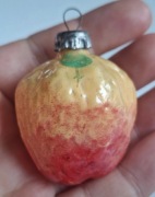 Bombka PRL stara kształtka na choinke 