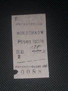 Magnes Bilet Mieschkow (Mieszków) - Posen Hbf