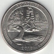 USA quarter dollar 25 centów 2018 Park Narodowy Voyageurs P nr 1