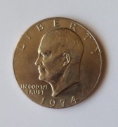MONETA  1$ ONE DOLAR USA 1974 PIĘKNA 