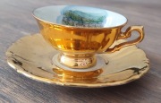 Sprzedam filiżankę porcelanową z lat 50-70, pozłacaną do kawy i herbaty 