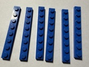 LEGO PŁYTKA 1x8 NIEBIESKA 3460 6 szt.